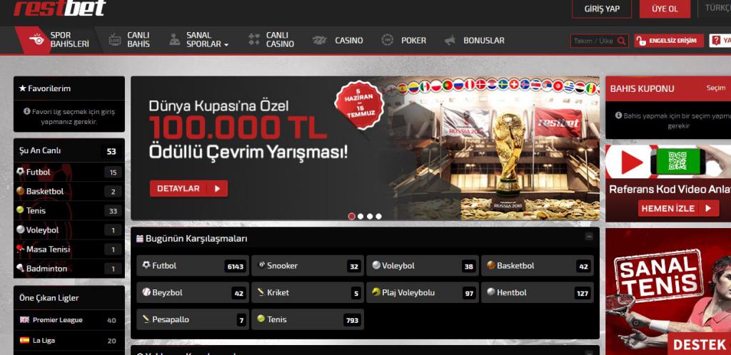 Restbet Canli bahis turk