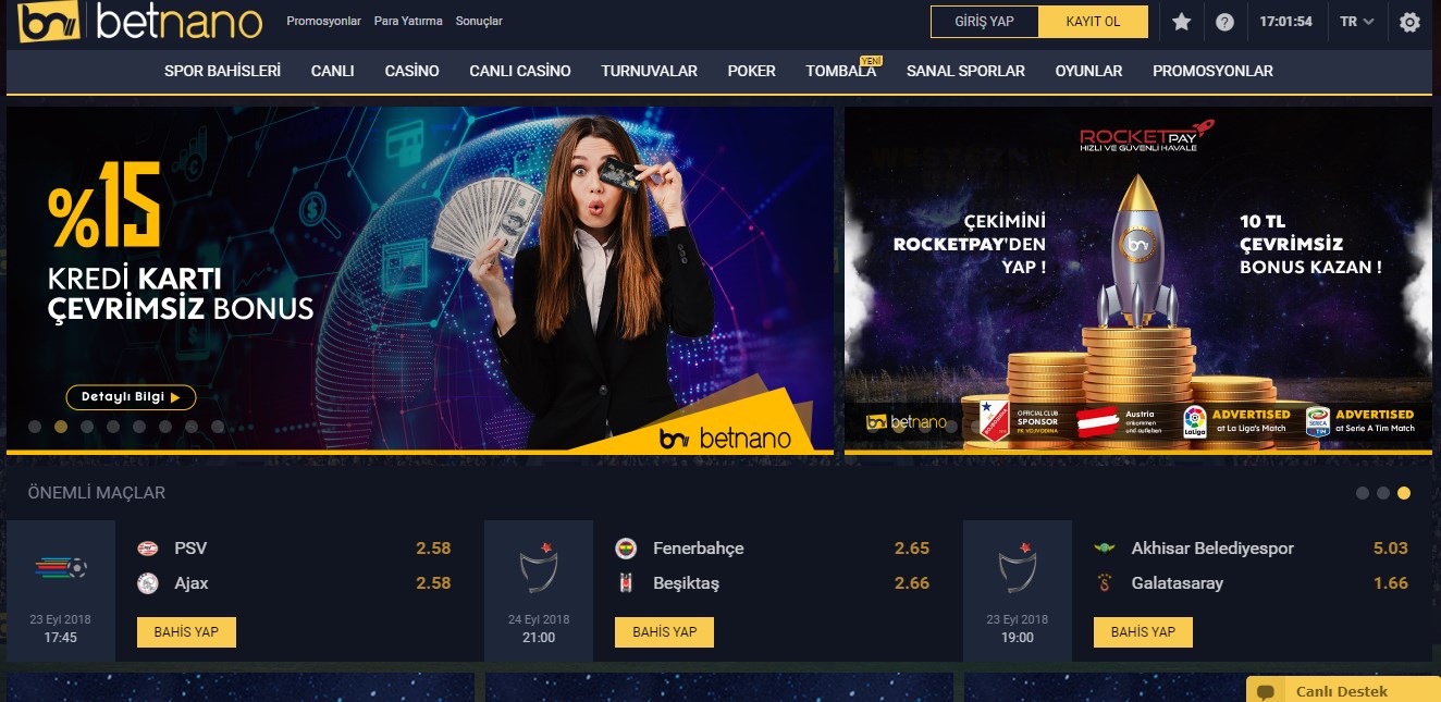 Betnano Canlı Bahis