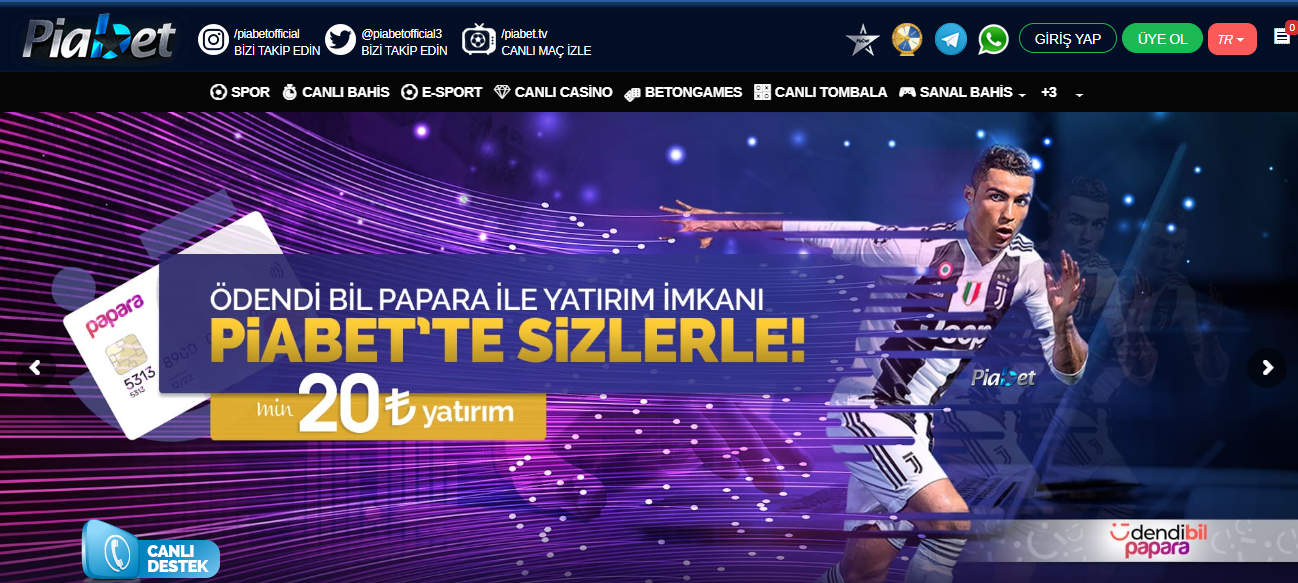 Piabet Canlı Bahis