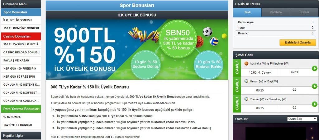 Superbetin Mobil turkiye