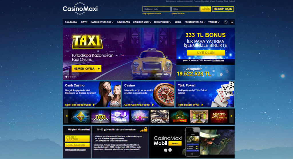 Casinomaxi Yeni Adresi turkiye