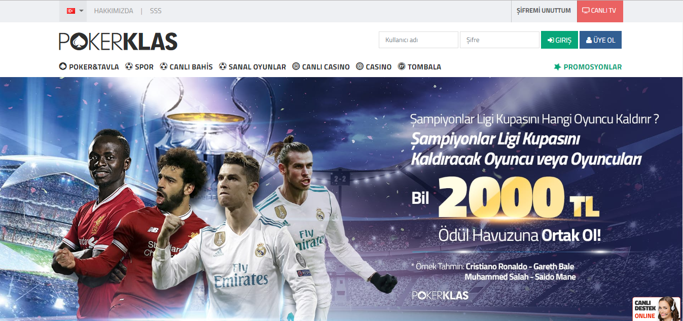 Pokerklas Yeni Adresi turk