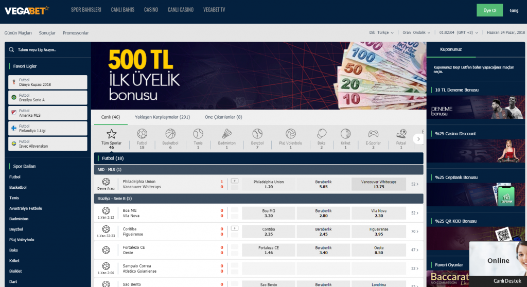 Vegabet Yeni Adresi turkiye