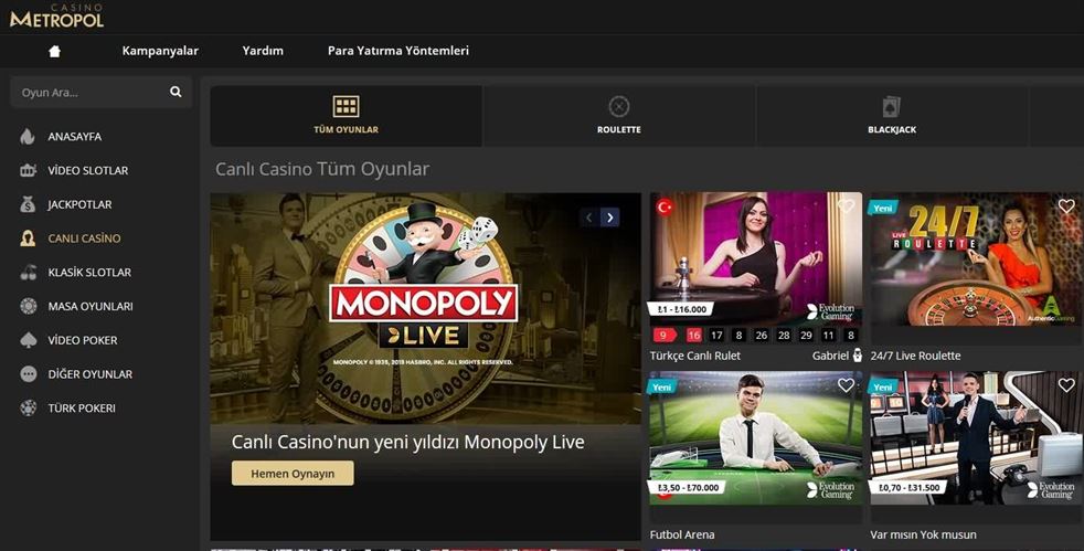Casino Metropol Yeni Adresi turk