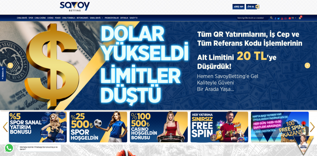 Savoybetting Kayıt
